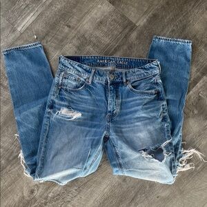 American Eagle Outfitters Tomgirl Distressed Jeans